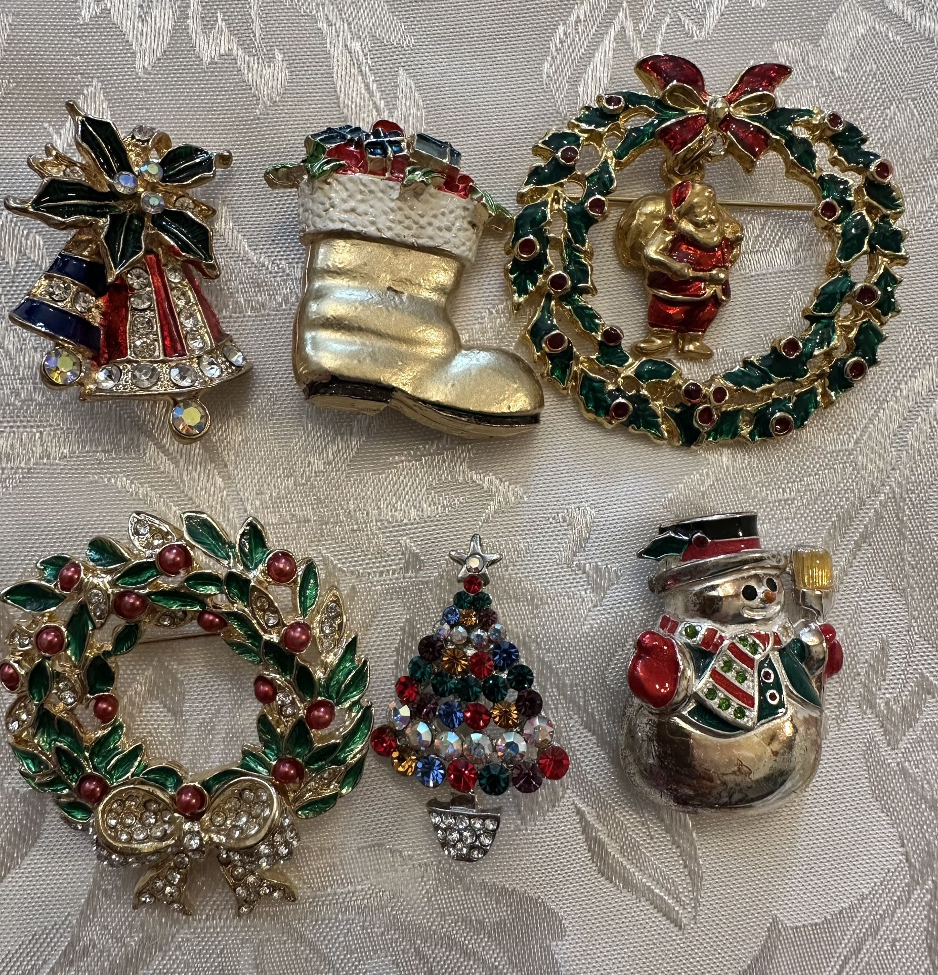 Fun Christmas Brooches 