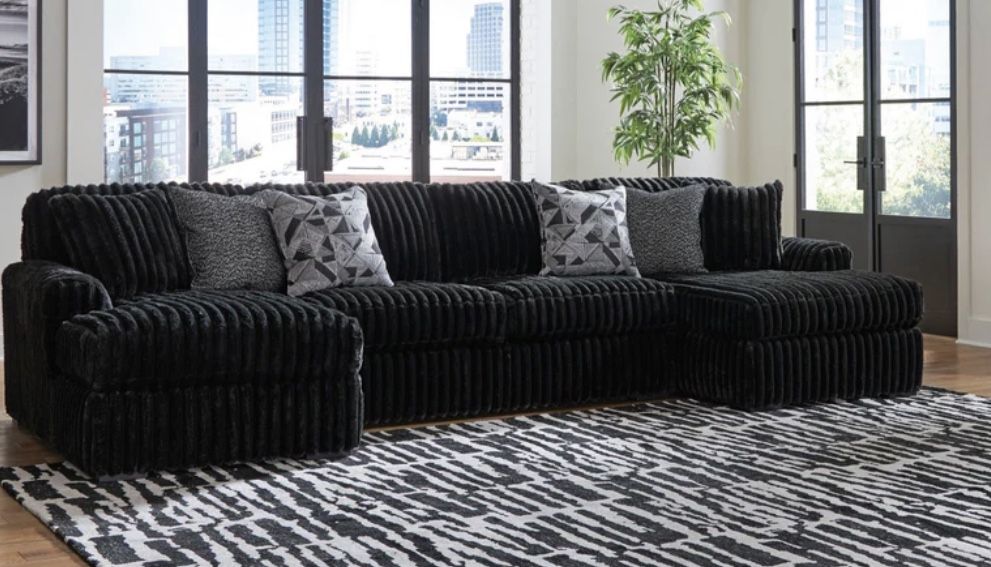 Brand New Elegant Corduroy Ashley’s Sectional