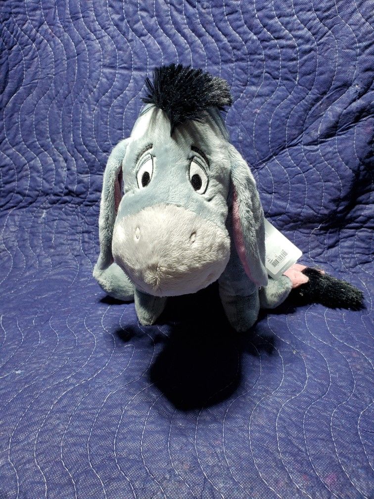 Disney Classics Winnie The Pooh Eeyore 15-3/4" Plush BRAND NEW GREAT CHRISTMAS GIFT