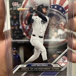 Topps Now Cody Bellinger Yankees