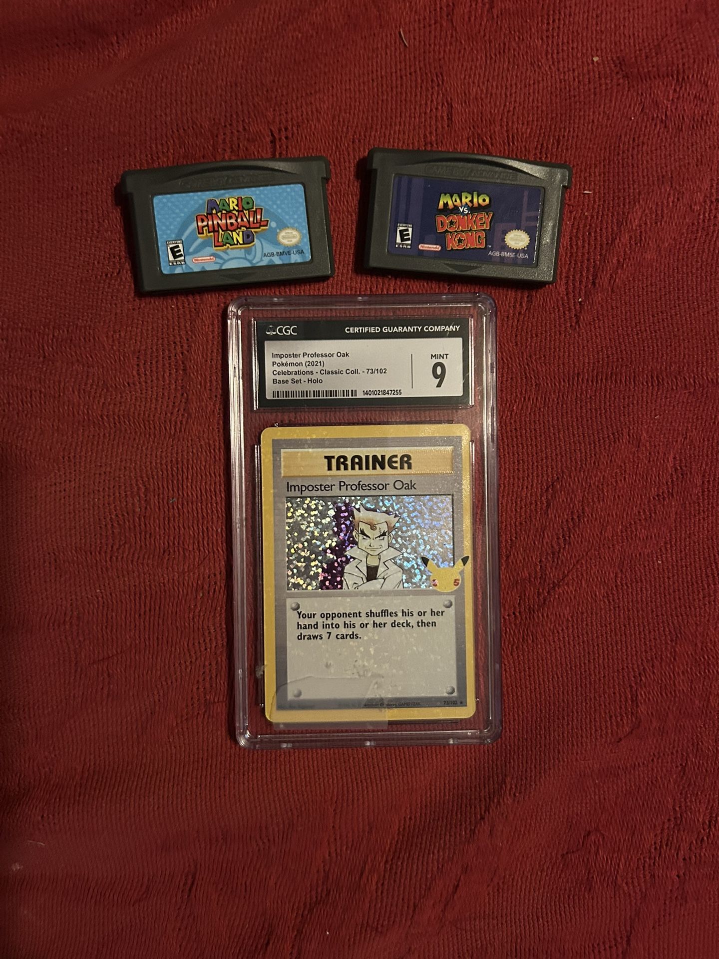 Gameboy Games And Pokemon Card