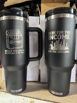 40oz blue cooler tumbler