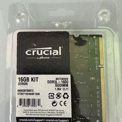 Crucial 16GB Kit (2x8GB) DDR3L-1600 SODIMM