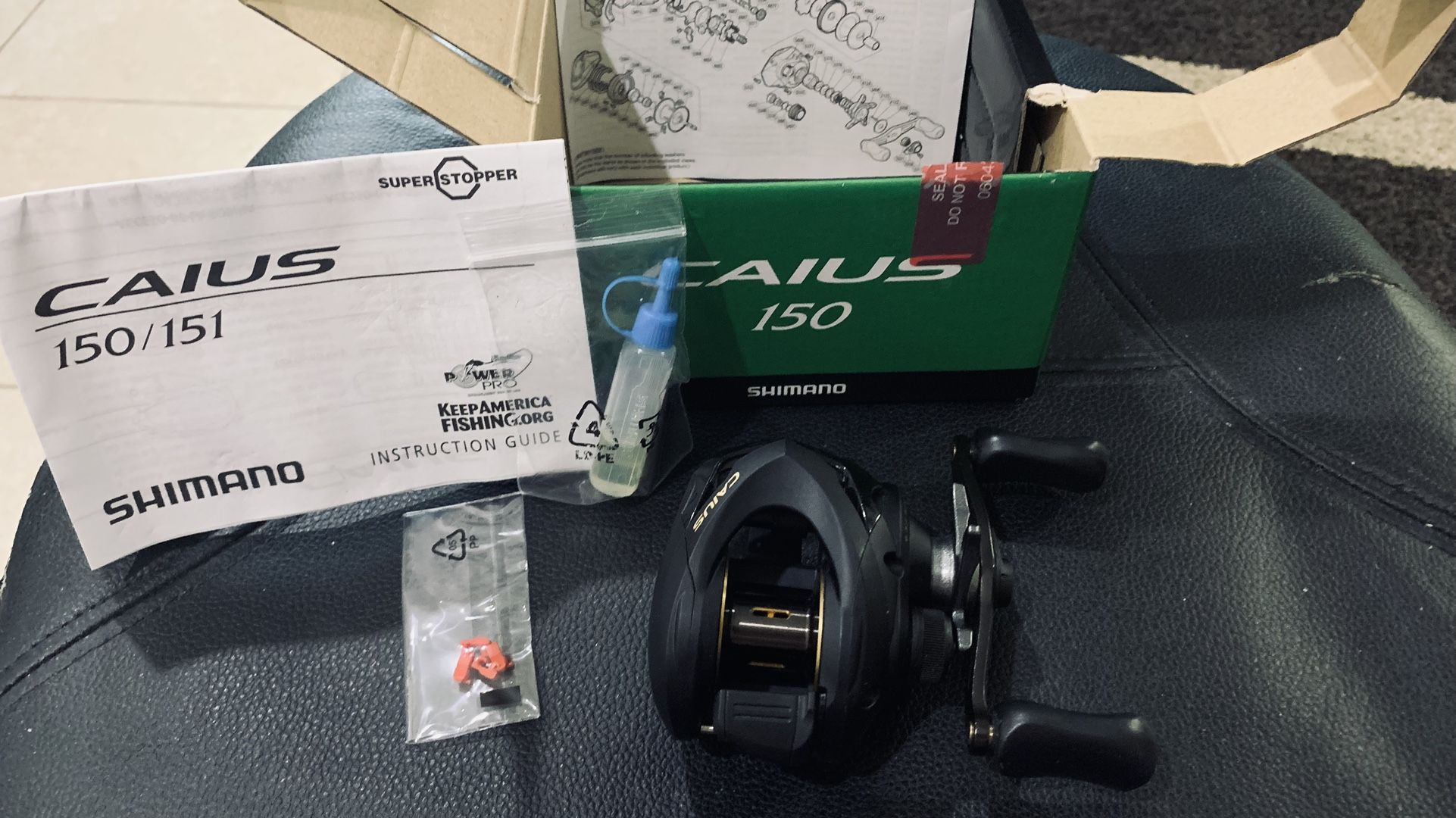 SHIMANO CAIUS 150 Baitcast Reel, RH, 6.3:1 Ratio, NEW