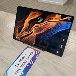 Samsung Galaxy Tab S8 Ultra 5G Tablet With Pen Inlcuded - $1 DOWN TODAY, NO CREDIT NEEDED - WARRANTY INCLUDED