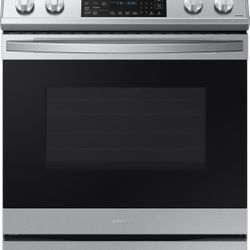 Samsung 30" Stainless Steel Smooth-Top Electric Slide-In Range New