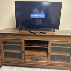 Television, blu-ray player and television stand
