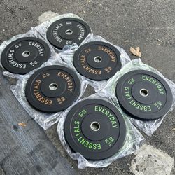 Bumper Plates Weights  Set 100lbs 