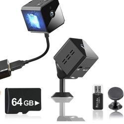 Spy Hidden Small Indoor Camera with Audio 1080P Mini Wireless Security Nanny Cam Indoor Safe Pet Camera come with 32GB SD card Surveillance Camera sup