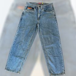 Men’s Or Boys Empyre Colby Embroidered Loose Fit Unique Back Pocket Design Skater Jean  28 In  Still Like Brand New 