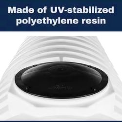 VPC 1700 Gal. White Polyethylene Single Compartment Underground Cistern Water Tank 