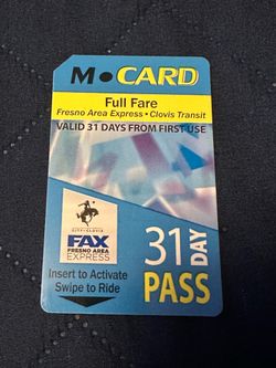 Bus pass (Fax)