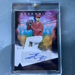 2021 panini chronicles ascension Shohei Ohtani Auto serial # 1/10