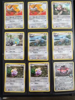 Pokémon TCG Card Lot – 9 Cards Binder Page