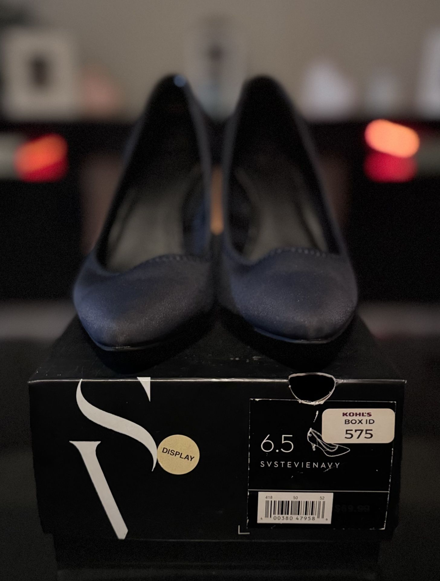 Navy Blue Vera Wang Office Stiletto 