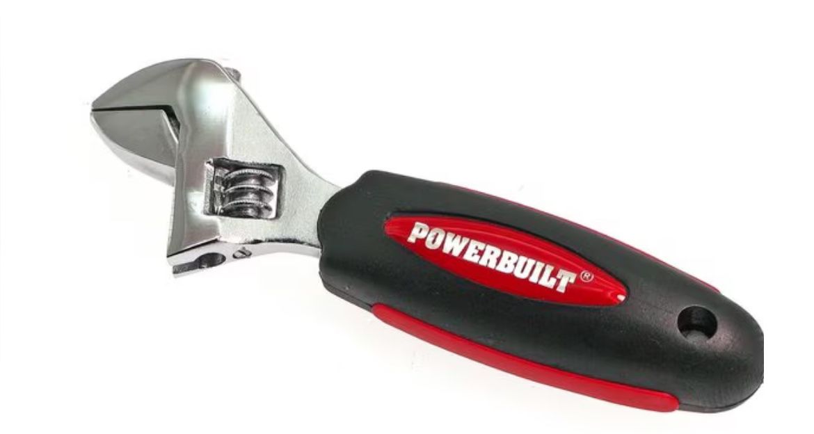 Powerbuilt 6” Stubby Adjustable Wrench #940480