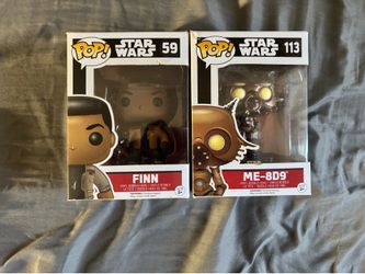 Vaulted Star Wars Funko Pop Set Finn & ME-8D9 Droid