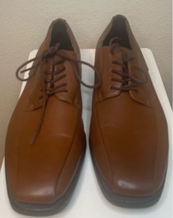 Calvin Klein Earl Men’s Dress Shoes – Size 7M – Brown Leather – Clean