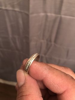 14k men's diamond ring