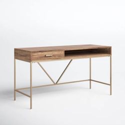 Rowley 56 Inch Mango Wood Writing Desk