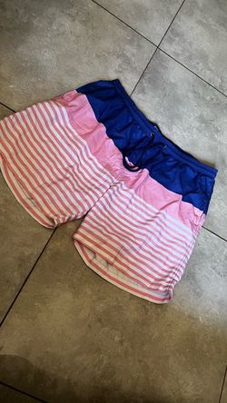 Men's Striped Swim Trunks Board Shorts