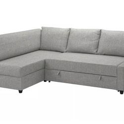 IKEA FRIHETEN / KLAGSHAMN Sleeper Sectional – Light Gray
