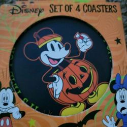 Halloween Disney Mickey Coasters Set New