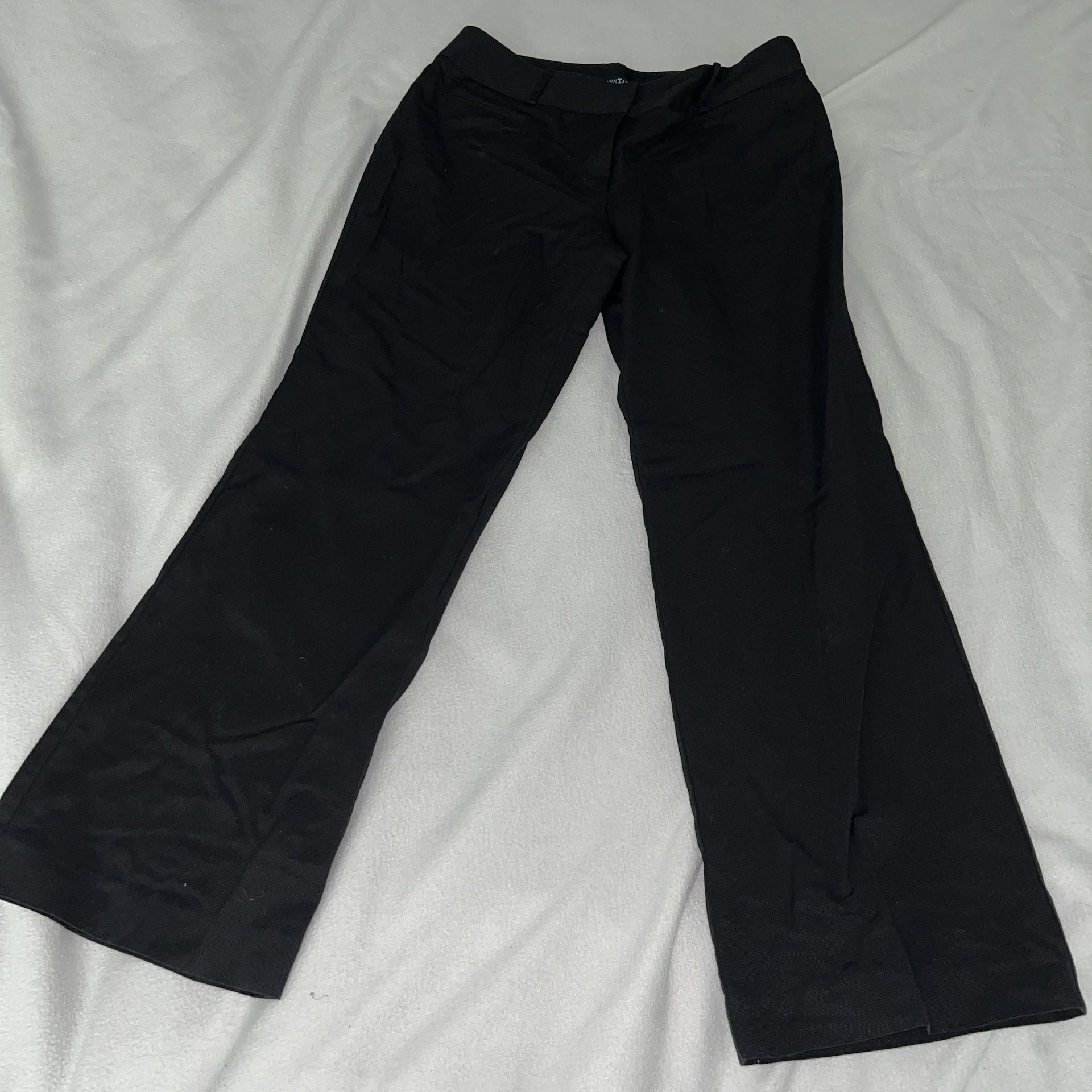 Ann Taylor Black Slacks Pants Women Adult 10P 10 Petite A006