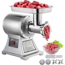 188# Electric Meat Mincer, 1100W 330LBS/H Capacity Meat Grinder Machine, Stainless Steel Meat Grinder Commercial Sausage Stuffer Maker for Home & Comm