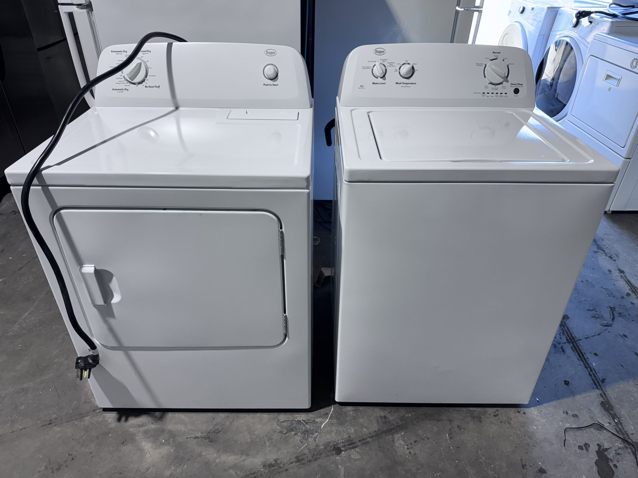 Roper Washer And Dryer Set Xl Capacity