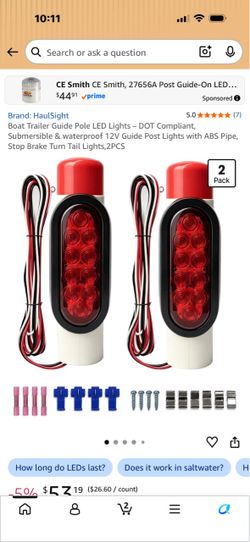 Boat trailer lites