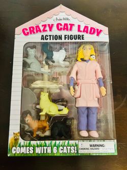 Crazy Cat Lady Action Figure (NIB!)