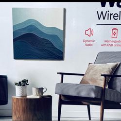 Wall Art Bluetooth Speaker – Wireless Canvas Audio Panel – New Sealed!