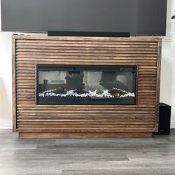 Large Entertainment center fireplace