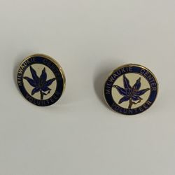 Set of 2 Milwaukie Center Volunteer Enamel Pins Oregon