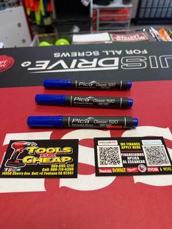 PICA CLASSIC 520 PERMANENT MARKER- BLUE $3 EACH