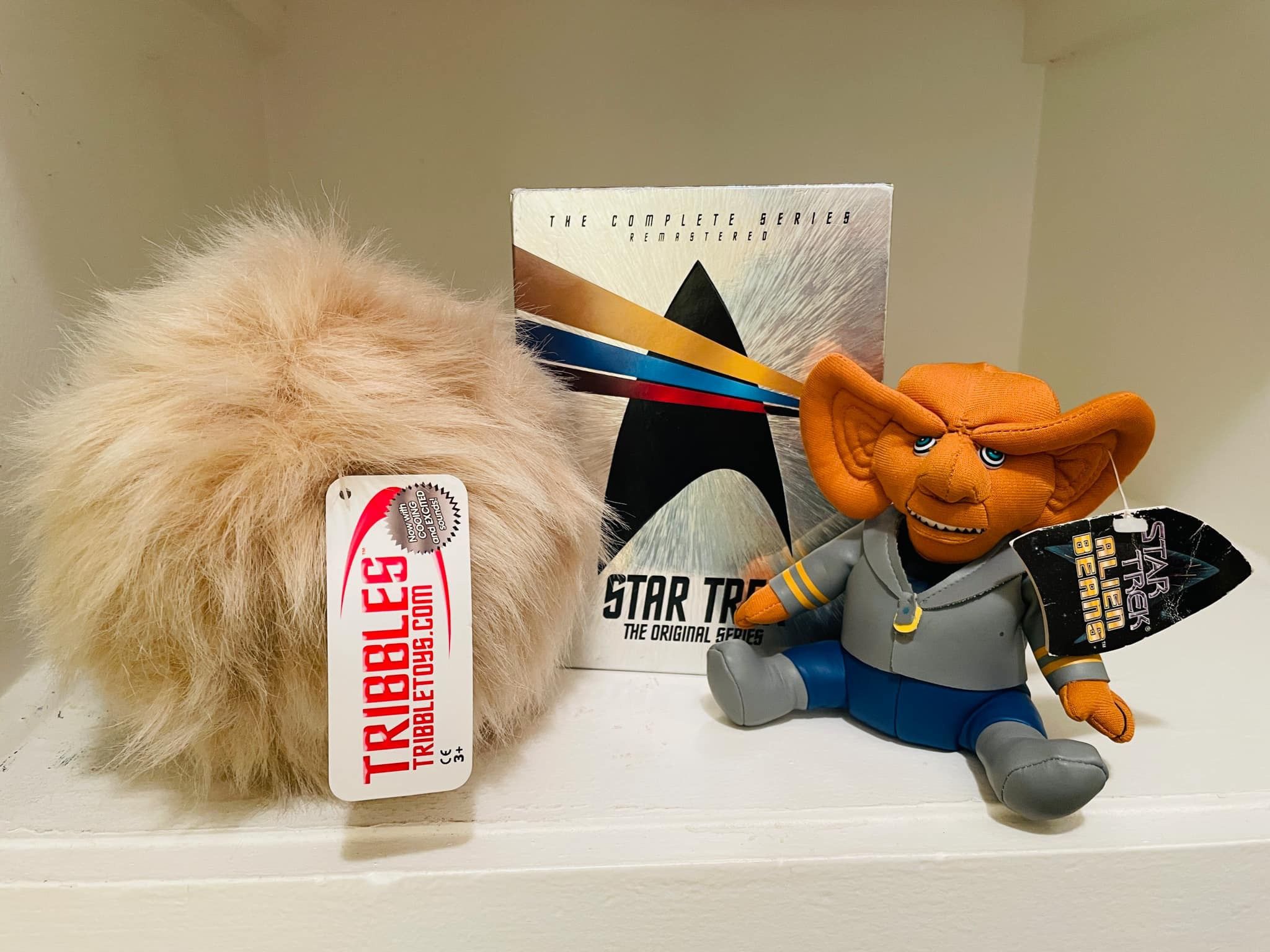 STAR TREK TRIO PACK! - Entire Original Series REMASTERED! PLUS Quark & Tribble Plushy Stuffed Animals As Is. Pick Up Or Deliver.
