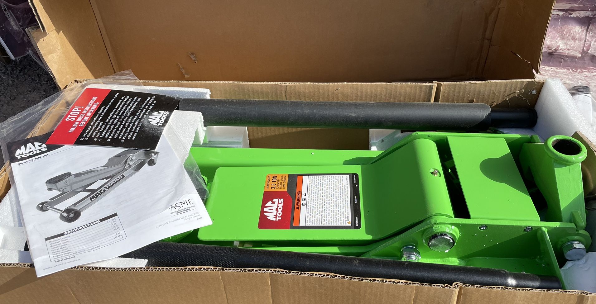 MAC TOOLS 3.5 Ton Floor Jack