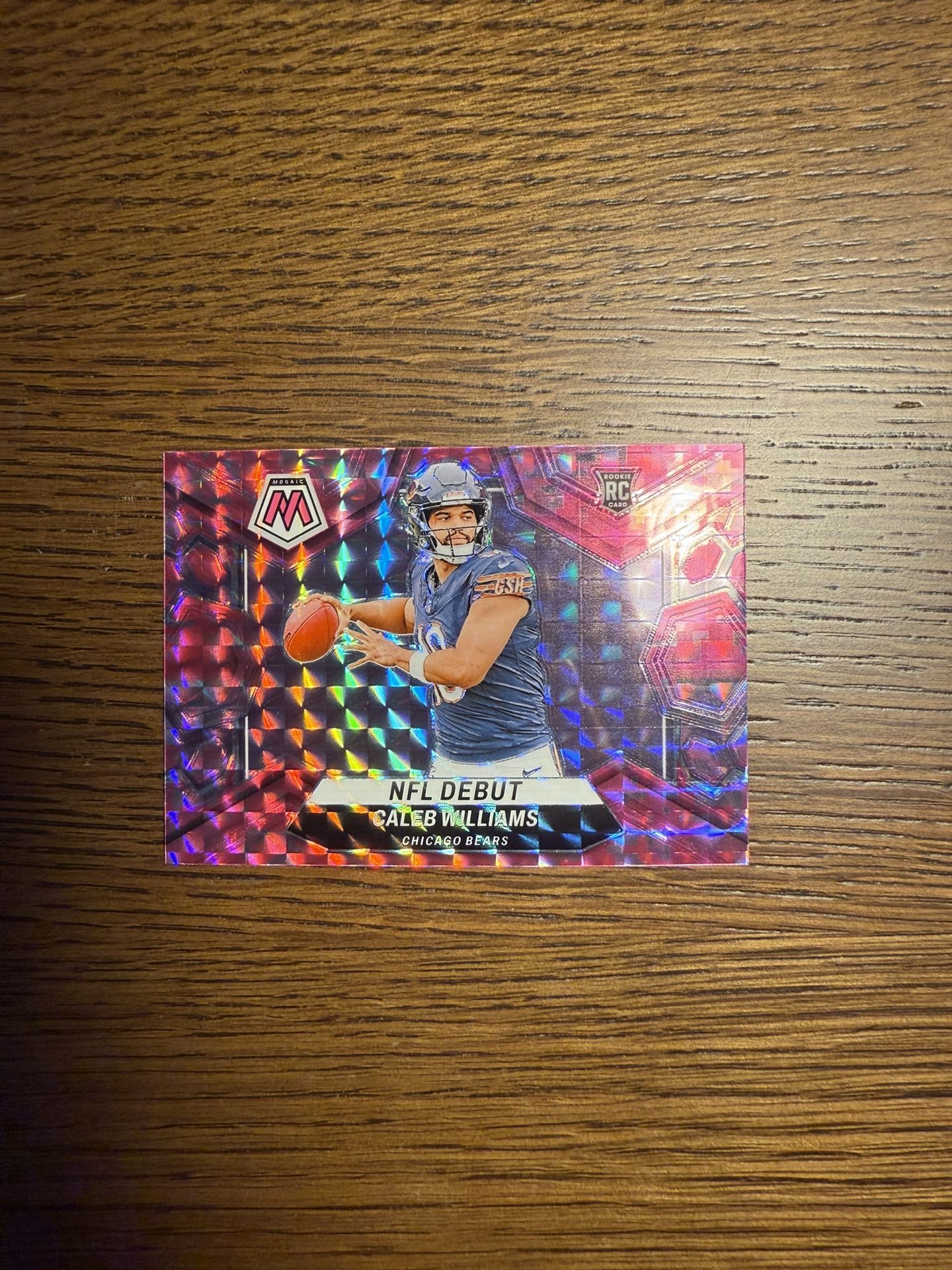 CALEB WILLIAMS ROOKIE PINK CAMO MOSAIC NFL DEBUT