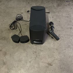 Bose PS 3-2-1 II Media Center w/ Powered Sub Woofer Speakers & Cables Remote