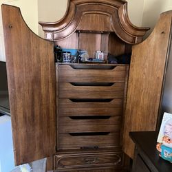 Antique Solid Wood Armoir  