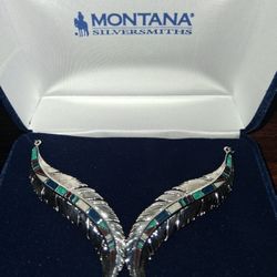 Silver Feather Necklace 