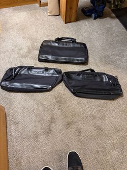 Harley leather saddle luggage