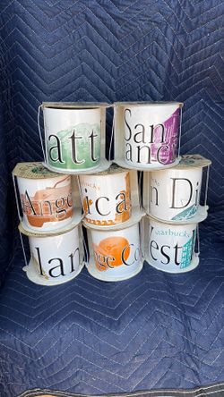 Vintage 1994 Starbucks City Mug Collector Series – 9 Mugs w/ Original Tags – Rare