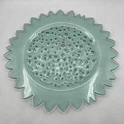 Annieglass Sunflower 13-1/4” Plate Platter 38/312 USA Signed Annie Glass