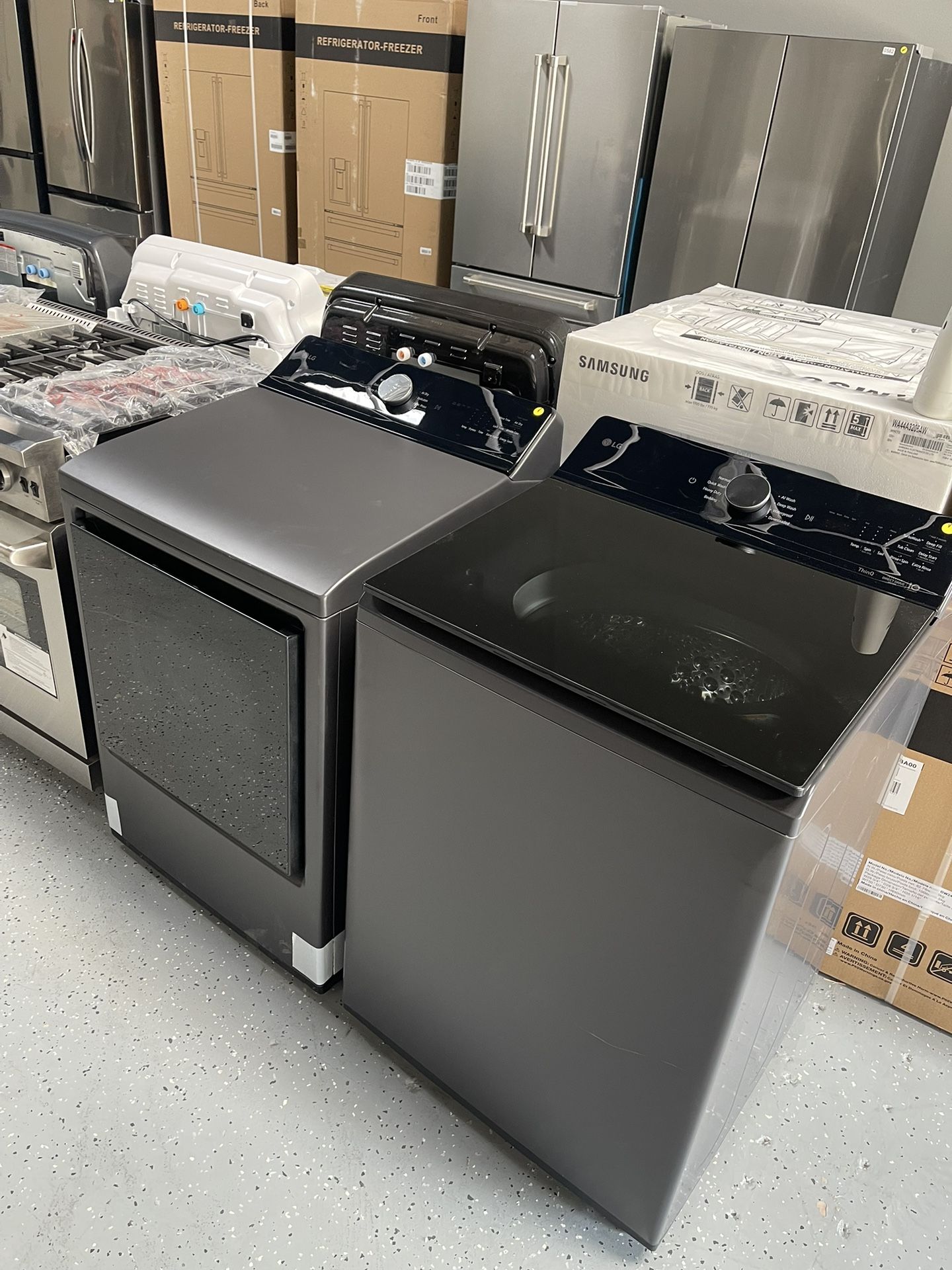 LG Top Load Washer And Gas Dryer