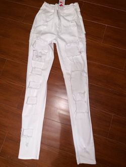 NEW Fashion Nova “Baggage Claim” Skinny Jeans – White – Size 5