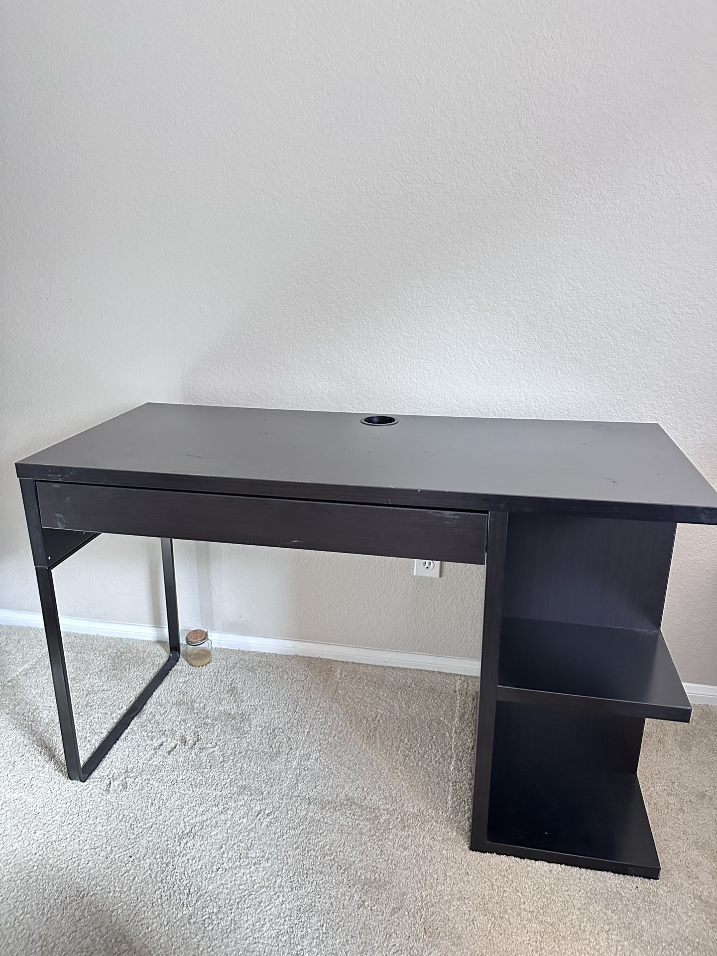 Ikea Study Desk Table With A Drawer and Storage( used)