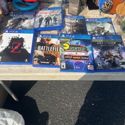 Ps4 Games Lot Of 8 Games 