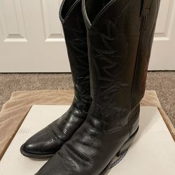 Black Leather Men’s Dress Boots 